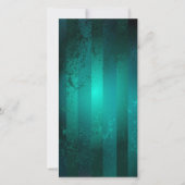 スチームパンクジュエリーウォッチを緑の背景 カード (裏面)