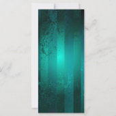 スチームパンクジュエリーウォッチを緑の背景 カード (裏面)