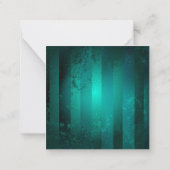 スチームパンクジュエリーウォッチを緑の背景 ノートカード (裏面)