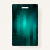 スチームパンクジュエリーウォッチを緑の背景 バッジ (裏面)