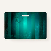 スチームパンクジュエリーウォッチを緑の背景 バッジ (裏面)