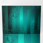 スチームパンクジュエリーウォッチを緑の背景 三つ折りクリスマスカード (内部最初)