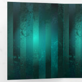 スチームパンクジュエリーウォッチを緑の背景 三つ折りプログラム (内部最初)