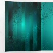 スチームパンクジュエリーウォッチを緑の背景 三つ折りプログラム (内部最初)