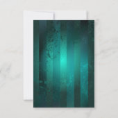 スチームパンクジュエリーウォッチを緑の背景 案内状 (裏面)