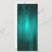 スチームパンクジュエリーウォッチを緑の背景 案内状 (裏面)