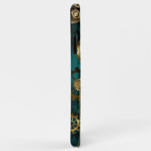 スチームパンクジュエリーウォッチを緑の背景 Case-Mate iPhoneケース (裏面/右)