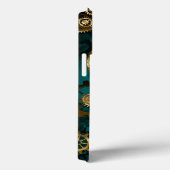 スチームパンクジュエリーウォッチを緑の背景 Case-Mate iPhoneケース (裏面 / 右)