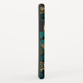 スチームパンクジュエリーウォッチを緑の背景 Case-Mate iPhoneケース (裏面/右)