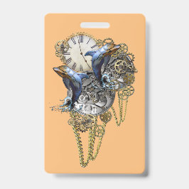 スチームパンクジュエリー、タイムピースベビーボディスーツ バッジ