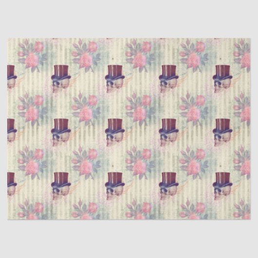 スチームパンクスカルズアンドバラデコパージュ 薄葉紙 (正面)