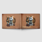 スチームパンクスタイルの小さくて可愛い子猫。 ゲストブック (全面)