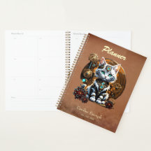 スチームパンクスタイルの小さくて可愛い子猫。