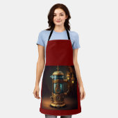 スチームパンクスタイルフランスのプレス エプロン (着用した状態)