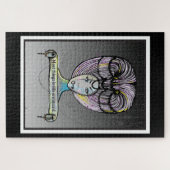 スチームパンクスタイルロココレディイラストレーション ジグソーパズル (横)