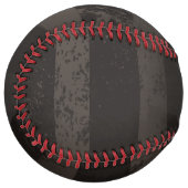 スチームパンクストライプのブラウン背景 ソフトボール (正面左)