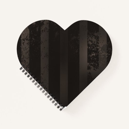 スチームパンクストライプのブラウン背景 ノートブック (正面)