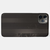 スチームパンクストライプのブラウン背景 Case-Mate iPhoneケース (裏面(横))