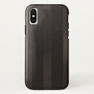 スチームパンクストライプのブラウン背景 iPhone XSケース