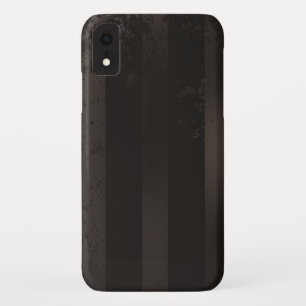 スチームパンクストライプのブラウン背景 iPhone XRケース