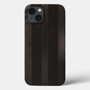 スチームパンクストライプのブラウン背景 iPhone 13ケース