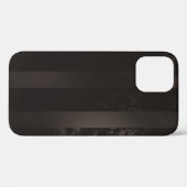 スチームパンクストライプのブラウン背景 Case-Mate iPhoneケース (裏面 (横))