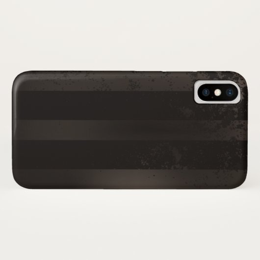 スチームパンクストライプのブラウン背景 Case-Mate iPhoneケース (裏面(横))