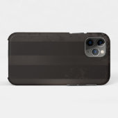 スチームパンクストライプのブラウン背景 Case-Mate iPhoneケース (裏面(横))