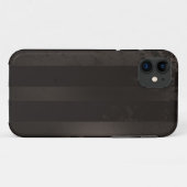 スチームパンクストライプのブラウン背景 Case-Mate iPhoneケース (裏面(横))