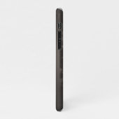 スチームパンクストライプのブラウン背景 iPhoneケース (左側)