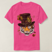 スチームパンクタイガースチームパンクタイガー動物愛好家 Tシャツ (デザイン正面)