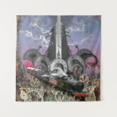 スチームパンクタイムマシンタペストリー タペストリー (正面)