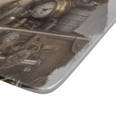 スチームパンクタイムマシン – ヴィンテージ宝箱 カッティングボード (角)