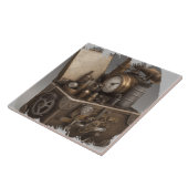 スチームパンクタイムマシン – ヴィンテージ宝箱 タイル (側面)