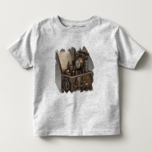 スチームパンクタイムマシン – ヴィンテージ宝箱 トドラーTシャツ