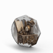 スチームパンクタイムマシン – ヴィンテージ宝箱 フォトブロック (右)