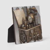 スチームパンクタイムマシン – ヴィンテージ宝箱 フォトプラーク (正面)