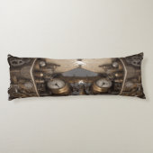 スチームパンクタイムマシン – ヴィンテージ宝箱 ボディピロー (裏面)