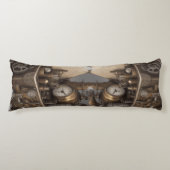 スチームパンクタイムマシン – ヴィンテージ宝箱 ボディピロー (正面)