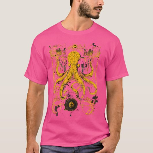 スチームパンクタコスチームパンクアート Tシャツ (正面)