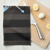 スチームパンクダイアルとトンボ キッチンタオル (四つ折り)