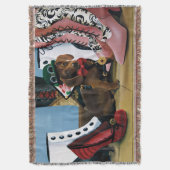 スチームパンクダシュント靴ビクトリアンブーツ スローブランケット (正面縦)