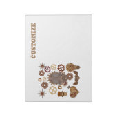 スチームパンクテーマサンダー_コーブ ノートパッド (回転)