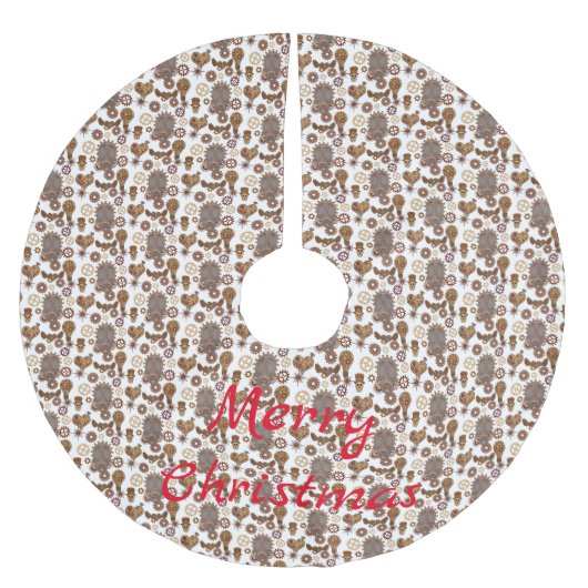 スチームパンクテーマサンダー_コーブ ブラッシュドポリエステルツリースカート (正面)