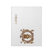 スチームパンクテーマトップハットスカルサンダー_コーブ ノートパッド (回転)