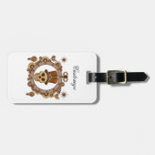 スチームパンクテーマトップハットスカルサンダー_コーブ ラゲッジタグ (正面横)