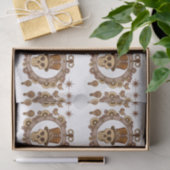 スチームパンクテーマトップハットスカルサンダー_コーブ 薄葉紙 (ギフト)