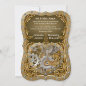 スチームパンクテーマ結婚式招待状 招待状 (正面)