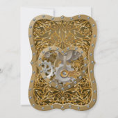 スチームパンクテーマ結婚式招待状 招待状 (裏面)