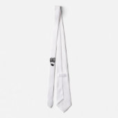 スチームパンクデザイン白黒飛んでいる機械 ネクタイ (裏面)